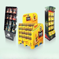 Présentoir en carton personnalisé présentoir pour noix et palettes présentoirs de supermarché présentoirs pour aliments chips de pommes de terre grains de café chocolat