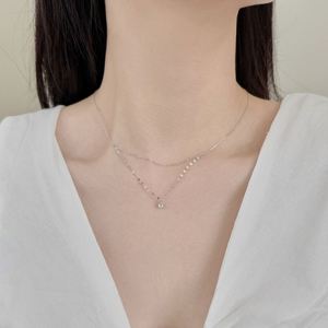 Collier pendentif trèfle à quatre feuilles superposé Dylam en zircone 5A, plaqué or 18 carats rhodié, long collier délicat à superposer pour femme - Product Image 5