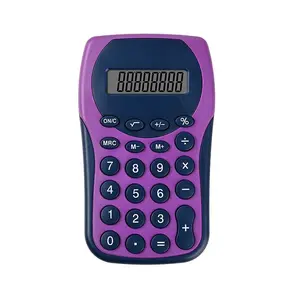 Kalkulator Mini 8 Digit lucu, ABS kualitas tinggi sempurna untuk sekolah & kantor kustom Set alat tulis kecil tersedia