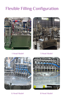 Machine de remplissage automatique de liquides Gloex haute précision pour sachets à bec verseur, remplisseuse à piston pour jus, vinaigrette, sauce et shampoing