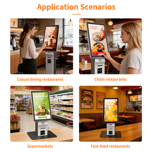 Kiosque de commande automatique pour <span class=keywords><strong>restaurant</strong></span>, écran tactile 21,5 pouces - Machine de paiement intégrée pour restauration rapide, prix direct usine - Product Image 3