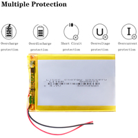3,7V 3000mAh 505573 Liter-Energie-Akku Polymer-Lithium-Ionen Li-Ionen-Batterie für Spielzeug Powerbank GPS MP3 MP4