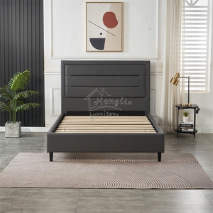 <span class=keywords><strong>Lit</strong></span> King Size capitonné <span class=keywords><strong>de</strong></span> luxe au design européen avec tête <span class=keywords><strong>de</strong></span> <span class=keywords><strong>lit</strong></span> rembourrée et revêtement en tissu - Product Image 2