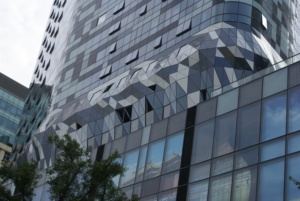 Paneles de Muro Cortina Curvos de Aluminio Contemporáneos con Diseño de Perlas para Aplicaciones Exteriores en Edificios - Product Image 1