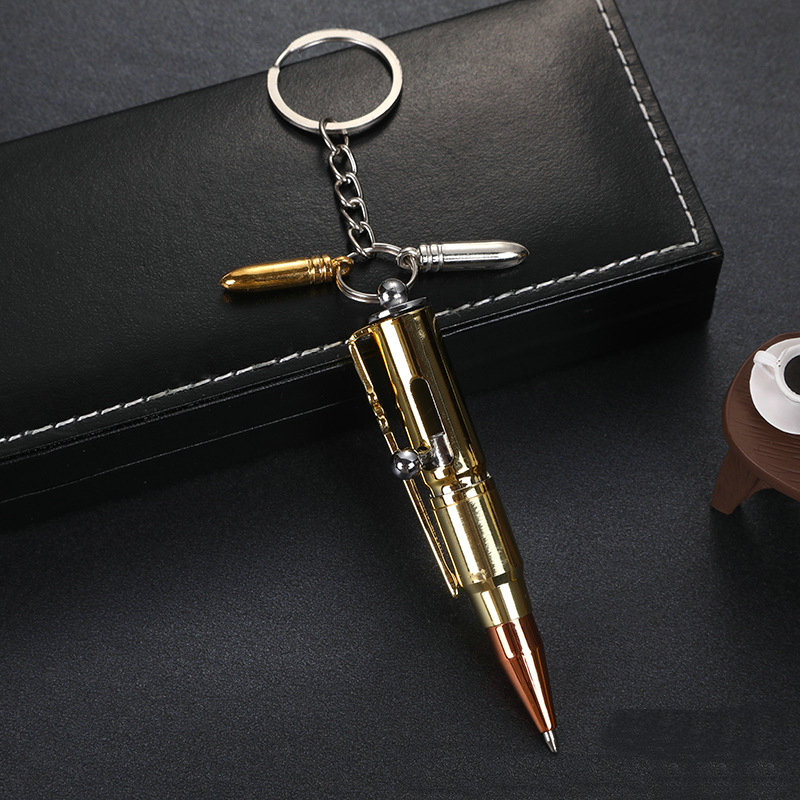 golden mini gun bullet pen