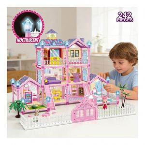 Kit de Casa de Muñecas en Miniatura Completo para Armar, Maqueta de Arquitectura, Rompecabezas de Plástico, Regalo para Adultos, Muebles de Juguete - Product Image 5