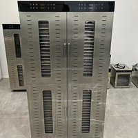 Séchoir alimentaire industriel commercial en acier inoxydable 32/48/80/96 plateaux, déshydrateur de fruits, légumes et viandes 220V avec fonction de séchage