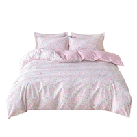 Vente en gros de draps de lit personnalisés, 4 pièces, housse de couette, ensemble de literie 100% coton, taille king, taille queen, taille complète, ensembles de draps super doux et luxueux