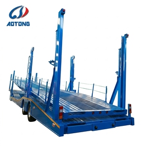 Semirremolque Portacoches Hidráulico de Doble Plataforma y 3 Ejes, Transportador de 8-10 Autos, Acero al Carbono de Alta Resistencia, en Venta - Product Image 2