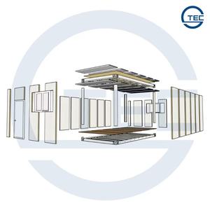 <span class=keywords><strong>Casa</strong></span> Container Prefabbricata Modulare a Due Piani con Tetto Panoramico per Ufficio Aziendale, Montaggio Rapido in Acciaio e Vetro, 20 Piedi - Product Image 4