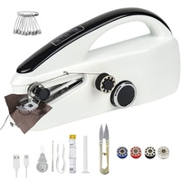 Machine à coudre portable multifonctionnelle miniature pour la maison avec réglage à double vitesse, alimentation USB ou piles sèches 6V