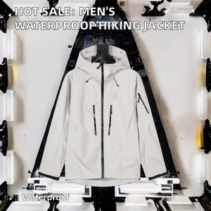 Gran oferta, diseño Premium personalizado para hombre, resistente al agua, 10.000mm, cortavientos, cremallera seca, carcasa blanda, chaqueta para motocicleta, capucha, senderismo - Product Image 2