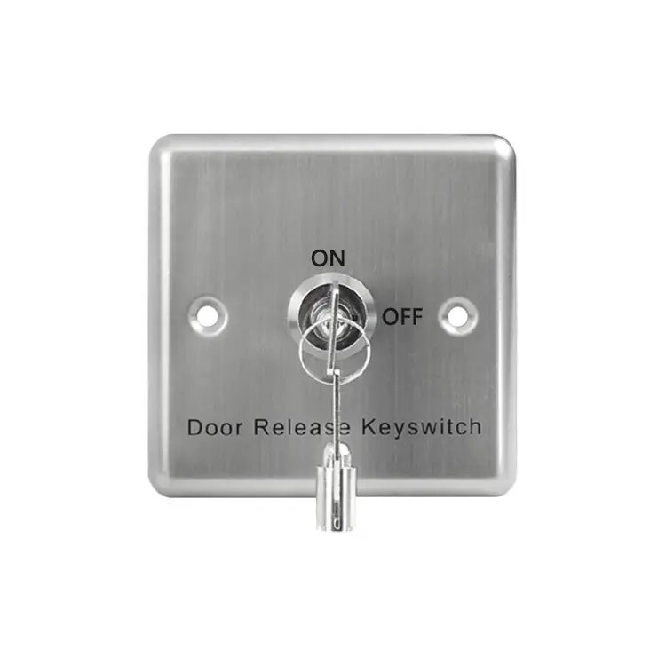 Interruptor de Control de acceso de dos posiciones, botón de salida con bloqueo de llave, venta al por mayor de fábrica