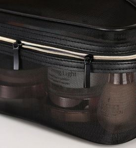 Mesh Makeup Bag Zipper Pouch Cosmetic Organizer for <b>Case</b> Travel Toiletry Bags Supplies Daily Cosmetics Accessories - Product Image 5