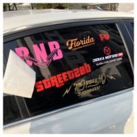 Autocollant de pare-chocs de véhicule automobile personnalisé résistant aux UV, découpe de logo, vinyle transférable amovible, autocollant de voiture, décalcomanie pour fenêtre de voiture