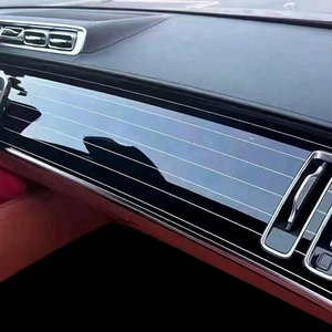 Mercedes-Benz S-Class W223 MAYBACH xe nội thất màu đen và trắng Piano sơn Bảng điều khiển trang trí centre Bảng điều khiển - Product Image 3