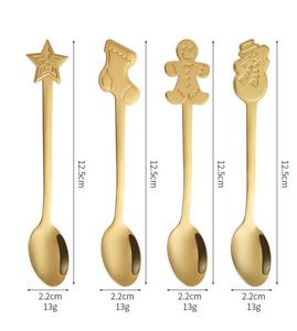 Ensemble de couverts métalliques de Noël Weian avec cuillères et fourchettes - Boîte cadeau élégante pour café, thé, desserts - Product Image 6