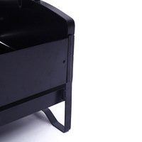 Gril à charbon de bois rotatif extérieur électrique portable moderne matériel de fer de barbecue de camping détachable