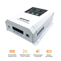 Contrôleur de charge solaire MPPT 100A avec détection automatique de tension 12V/24V, régulation intelligente pour les systèmes solaires hors réseau