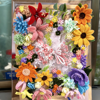 Bouquets de 30 cm de tiges de chenille pour la création de fleurs artisanales, fournitures de bricolage en gros