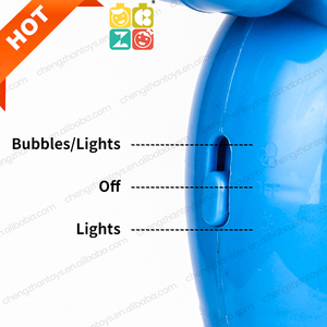 Hoàn toàn tự động Súng Bong Bóng Điện Mùa Hè ngoài trời chú hề Cá bong bóng máy CHA mẹ-con trẻ em trai cô gái Đồ chơi bong bóng máy - Product Image 5