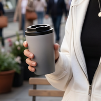 Tasse à café en acier inoxydable grande capacité à double paroi thermique pour garder le café au chaud