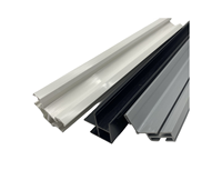 Profilés extrudés en plastique non toxique pour cadres de portes et fenêtres en PVC, profilés creux personnalisés