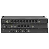 Système de microphone de conférence sans fil 8800plus 8 avec micro-cravate et micro-canne flexible, bande UHF, connecteur XLR, alimentation par piles AA