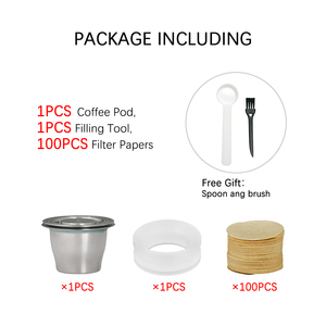 Giá bán buôn 1 Bộ Cà phê tái sử dụng viên nang Tương thích với <span class=keywords><strong>Nespresso</strong></span> Espresso Máy pha cà phê cà phê Điền Công cụ lọc giấy - Product Image 2