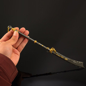 Accesorios de juego Yanyun, modelo de arma, modelo de cuchillo <span class=keywords><strong>sin</strong></span> <span class=keywords><strong>nombre</strong></span>, 30cm, 79G, juguete de Metal para niños, espada, artesanía de acero, decoración de colección - Product Image 5