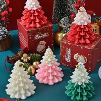 Bougie parfumée créative en gros pour Noël, bougies d'anniversaire aromatiques, décoration de Noël parfumée pour la maison