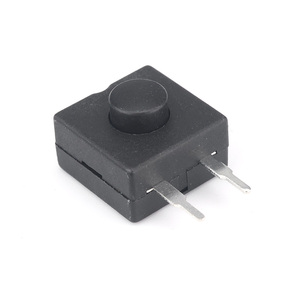 12*12mm on off đèn pin chuyển đổi màu đen nhỏ Micro chuyển 3 chân 3 chân thẳng chân đẩy nút chuyển đổi - Product Image 4