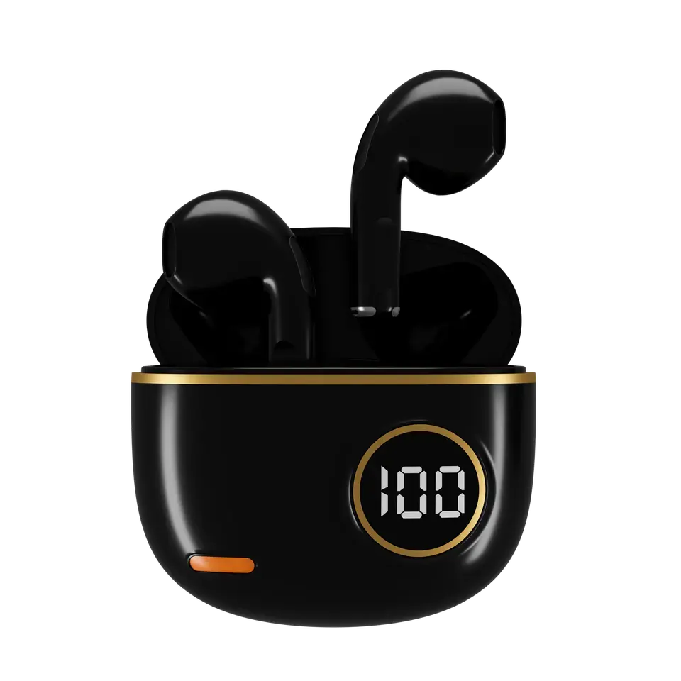 Hot Selling S190 TWS Mini Retro Wireless Earphones LED Digital Display Headphones High Power Sports Gaming BT 5.3 Half Ear