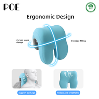 Oreiller Ergonomique Polyvalent en Mousse à Mémoire de Forme et Soie de Lait, Doux, pour la Sieste au Bureau, Soutien Dorsal, Anti-Acariens, Amovible