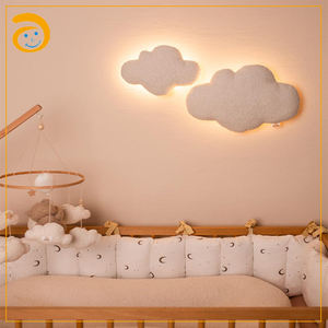 Lampe murale en forme de ballon en peluche, lumière décorative pour chambre d'enfant, veilleuse pour chambre à coucher - Product Image 5