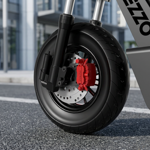 Rueda Delantera para Scooter Eléctrico de Aleación de Aluminio F8 con Tecnología de Freno de Disco, Absorción de Impactos, Ancho de Neumático de 100 mm - Product Image 3