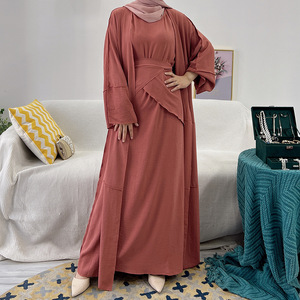 Nouveau design de <span class=keywords><strong>robe</strong></span> pour femmes musulmanes et <span class=keywords><strong>hijab</strong></span>, abaya, kimono ouvert 3 pièces, robes musulmanes de <span class=keywords><strong>demoiselle</strong></span> <span class=keywords><strong>d</strong></span>'<span class=keywords><strong>honneur</strong></span> - Product Image 2