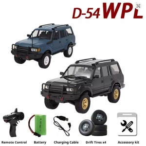 Voiture RC WPL D54 1/16 LC80 4x4 à simulation proportionnelle complète, véhicule tout-terrain d'escalade, voiture de drift RC pour adultes, jouets et cadeaux - Product Image 1
