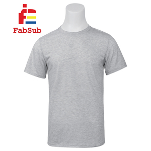 100 % Polyester Unbedruckte Hemden graues Farb-T-Shirt auf Lager Damen Herren Rundkragen Sublimations-T-<span class=keywords><strong>Shirts</strong></span> für individuelles Design - Product Image 2