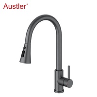 trou tasse rondelle mat noir en acier inoxydable retirer pulvérisateur évier robinet de cuisine avec verre rinceur