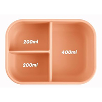 Étanche Réutilisable Sans BPA Voyage Pique-Nique Snack Sandwich Conteneur Silicone Bento Lunch Box