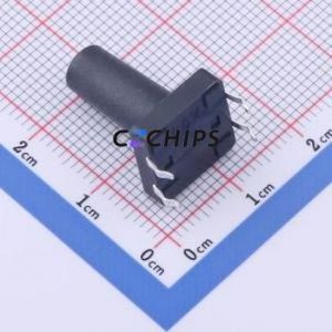 K2-1103DP-Y4SW-04 Tactile Switch Through hole Component (THT)-4P,12x12mm Switch Round Button 2.5N Through Hole 12mm - Product Image 2