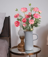 Fleur de Ranunculus Artificielle pour Mariage, Fête, Décoration de la Maison, Saint-Valentin, Prix d'Usine Pas Cher, Livraison Rapide