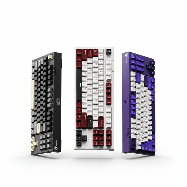 Sades BW87 Gaming E-Sports 87 Keys Three-Mode Mechanical Wireless 2.4G&Wired TKL Keyboard with RGB Lighting 4000mAh Low Latency