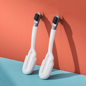 Multi Functional <b>Soft</b> Bristled <b>Shoe</b> Brush With Long Handle For White <b>Shoes</b> Cleaning - Product Image 4