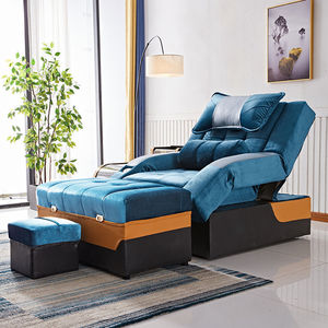 Fauteuil de pédicure électrique en velours pour spa des pieds, lit de réflexologie plantaire, fauteuil de pédicure pour salon de manucure - Product Image 6