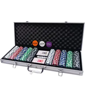 Quà Tặng Từ Tính Tùy Chỉnh Laque Gameland Da 500 Bộ Chip Poker Tùy Chỉnh