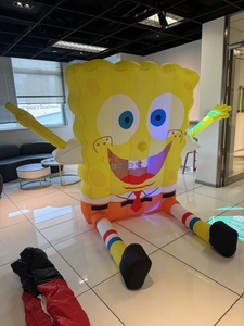 Personajes <span class=keywords><strong>de</strong></span> dibujos animados inflables personalizados publicidad gigante dibujos animados <span class=keywords><strong>de</strong></span> animales inflables <span class=keywords><strong>Bob</strong></span> <span class=keywords><strong>Esponja</strong></span> inflable para Decoración - Product Image 3