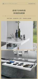 Modern Bottom-mounted Concealed Sliding Rail Heavy Duty Adjustable Furniture Mall Kitchen <b>Cabinet</b> Accessory External Drawer - Product Image 3