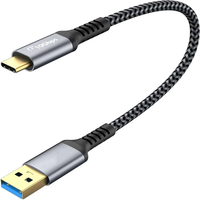 Kabel Transfer Data Kecepatan Tinggi USB3.2 dengan Selubung Nilon Tipe-C untuk Penggunaan Komputer & Headset VR Pengisian Cepat 3A Garansi 2 Tahun